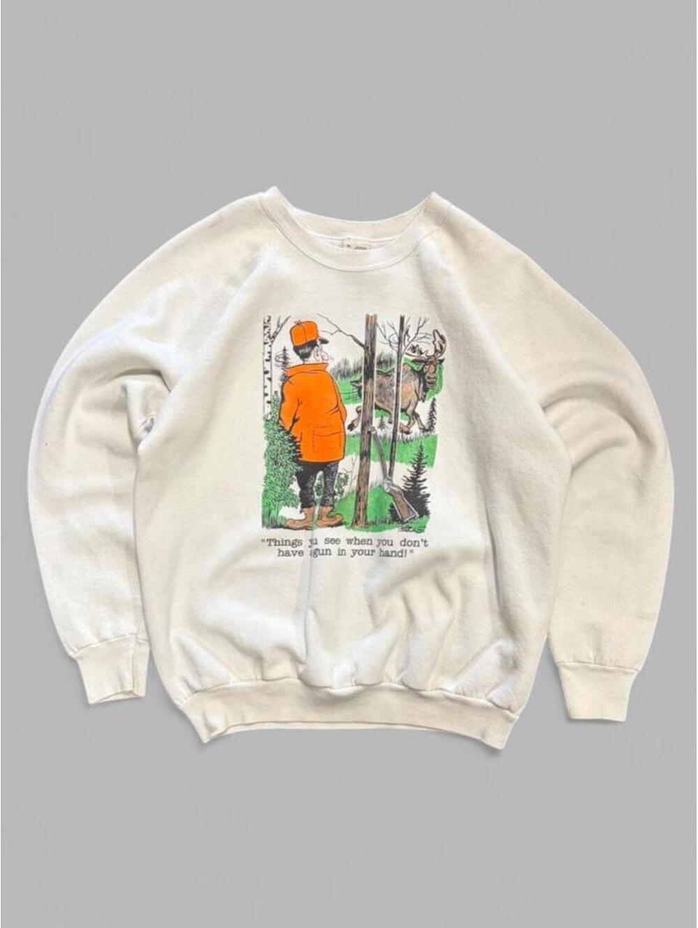 Vintage Hunting Humour Crewneck